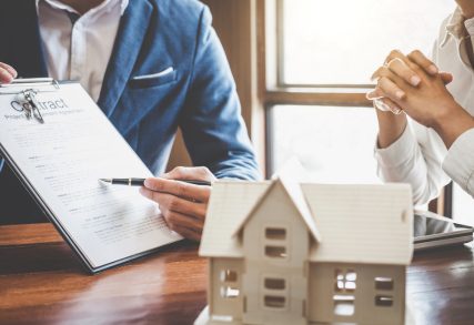 House model on table